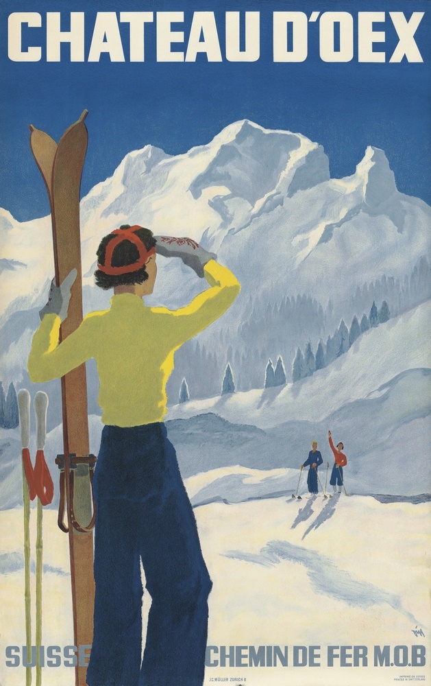 Alex Diggelman Ski Poster